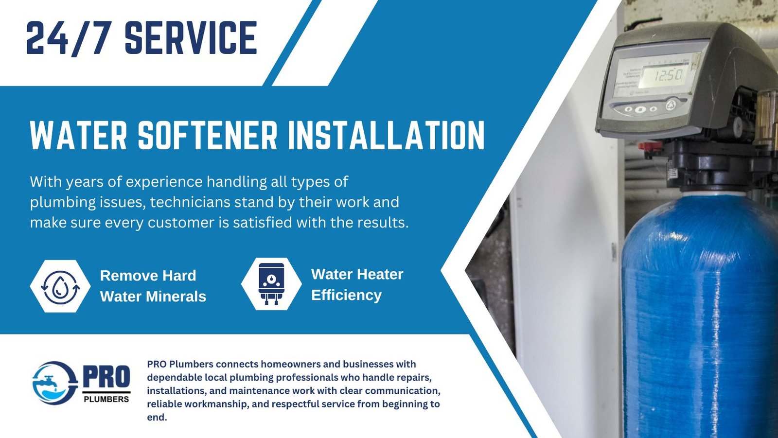 Water softener installation in Rowlett, TX